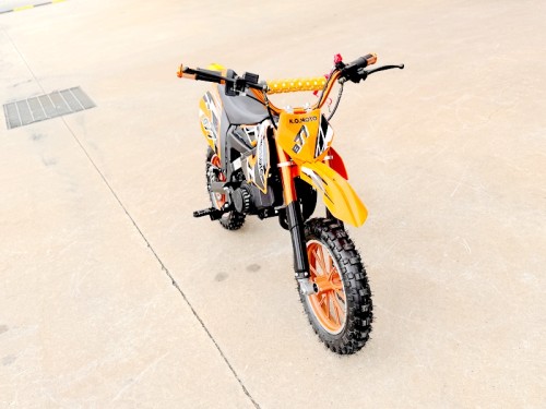 49cc Mini Motor Dirt Bike, Pocket Rocket, Pee Wee Motorcycle, ATV 50CC Engine for Kids in Orange