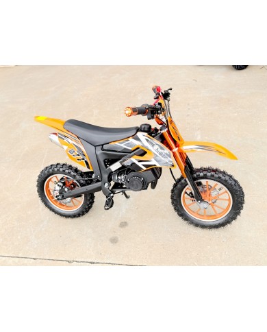 49cc Mini Motor Dirt Bike, Pocket Rocket, Pee Wee Motorcycle, ATV 50CC Engine for Kids in Orange