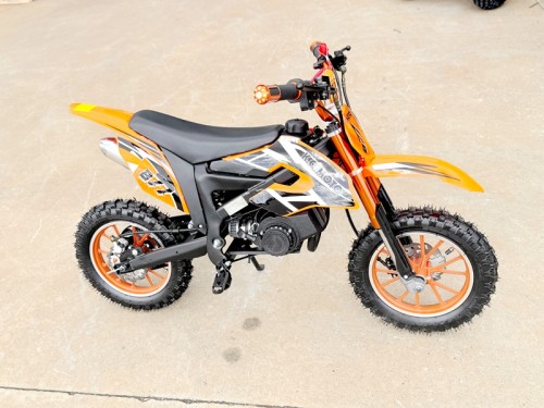 49cc Mini Motor Dirt Bike, Pocket Rocket, Pee Wee Motorcycle, ATV 50CC Engine for Kids in Orange
