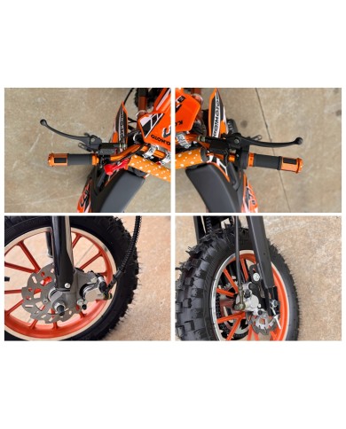 49cc Mini Motor Dirt Bike, Pocket Rocket, Pee Wee Motorcycle, ATV 50CC Engine for Kids in Orange