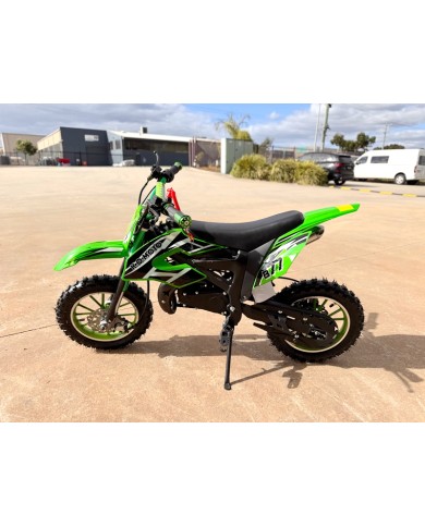 49cc Motorbike Mini Motor Dirt Bike for Kids, Pocket Rocket, Pee Wee Motorcycle 50cc in Green