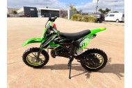 49cc Motorbike Mini Motor Dirt Bike for Kids, Pocket Rocket, Pee Wee Motorcycle 50cc in Green