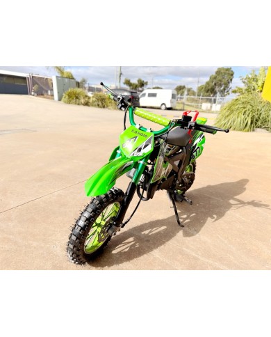 49cc Motorbike Mini Motor Dirt Bike for Kids, Pocket Rocket, Pee Wee Motorcycle 50cc in Green
