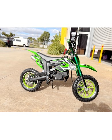 49cc Motorbike Mini Motor Dirt Bike for Kids, Pocket Rocket, Pee Wee Motorcycle 50cc in Green