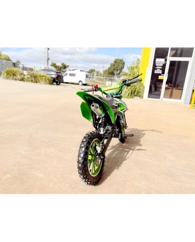 49cc Motorbike Mini Motor Dirt Bike for Kids, Pocket Rocket, Pee Wee Motorcycle 50cc in Green