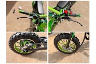 49cc Motorbike Mini Motor Dirt Bike for Kids, Pocket Rocket, Pee Wee Motorcycle 50cc in Green