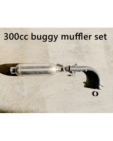 Exhaust Pipe + Muffler System 300cc FORZA7 K7 Buggy Quad ATV Dune Buggy Trike