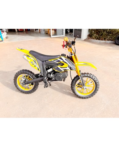 49CC MINI MOTOR DIRT BIKE KIDS POCKET ROCKET PEE WEE MOTORCYCLE ATV 50CC YELLOW