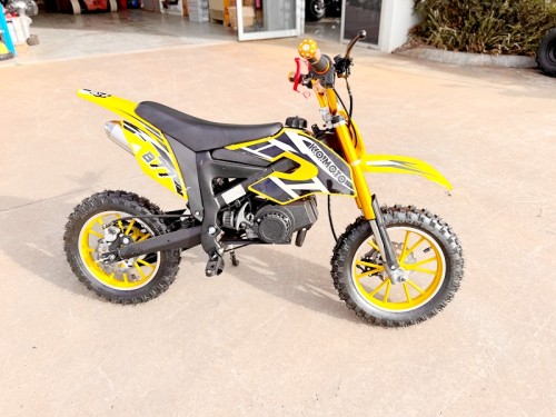49CC MINI MOTOR DIRT BIKE KIDS POCKET ROCKET PEE WEE MOTORCYCLE ATV 50CC YELLOW