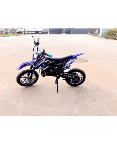 49CC MINI MOTOR DIRT BIKE KIDS POCKET ROCKET PEE WEE MOTORCYCLE ATV 50CC BLUE