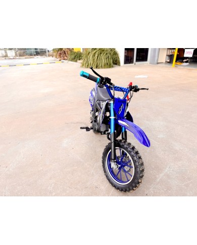 49CC MINI MOTOR DIRT BIKE KIDS POCKET ROCKET PEE WEE MOTORCYCLE ATV 50CC BLUE