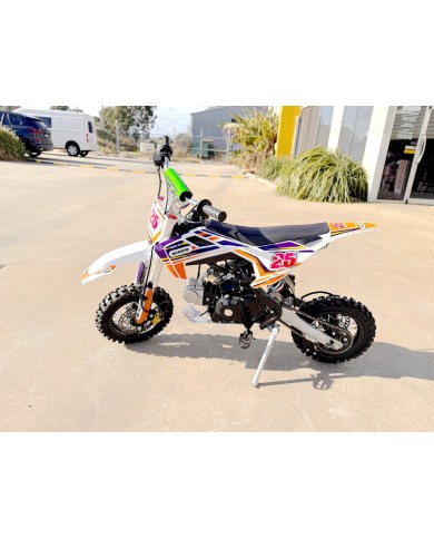 70cc Dirt Bike Trail Pit Bike Motor Electric Start Auto STINGRAY Junior Bike Kid Orange