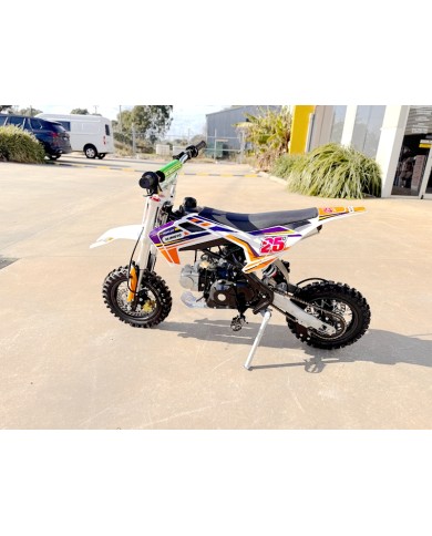 70cc Dirt Bike Trail Pit Bike Motor Electric Start Auto STINGRAY Junior Bike Kid Orange