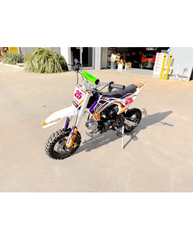 70cc Dirt Bike Trail Pit Bike Motor Electric Start Auto STINGRAY Junior Bike Kid Orange