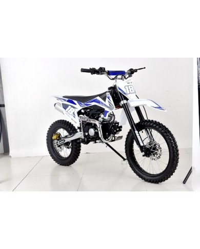 125CC DIRT BIKE PIT MOTOR TRAIL MOTOCROSS PRO DINGO ELECTRIC  START 14/17 BIG WHEEL BLUE