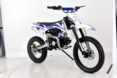 125CC DIRT BIKE PIT MOTOR TRAIL MOTOCROSS PRO DINGO ELECTRIC  START 14/17 BIG WHEEL BLUE