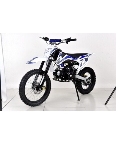 125CC DIRT BIKE PIT MOTOR TRAIL MOTOCROSS PRO DINGO ELECTRIC  START 14/17 BIG WHEEL BLUE