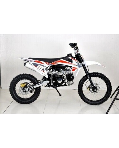 125CC DIRT BIKE PIT MOTOR TRAIL MOTOCROSS DINGO PRO ELECTRIC START 14/17 BIG WHEEL RED