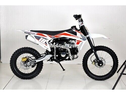 125CC DIRT BIKE PIT MOTOR TRAIL MOTOCROSS DINGO PRO ELECTRIC START 14/17 BIG WHEEL RED