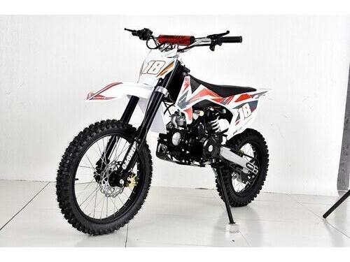 125CC DIRT BIKE PIT MOTOR TRAIL MOTOCROSS DINGO PRO ELECTRIC START 14/17 BIG WHEEL RED