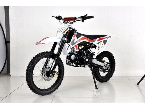 125CC DIRT BIKE PIT MOTOR TRAIL MOTOCROSS DINGO PRO ELECTRIC START 14/17 BIG WHEEL RED