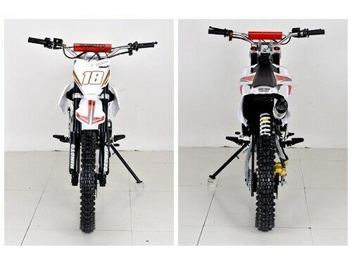 125CC DIRT BIKE PIT MOTOR TRAIL MOTOCROSS DINGO PRO ELECTRIC START 14/17 BIG WHEEL RED