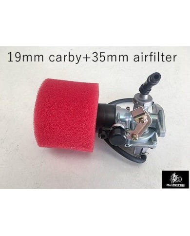 19mm Carby Carburetor + Foam Air Filter 110cc 125cc PIT Quad Dirt Bike ATV