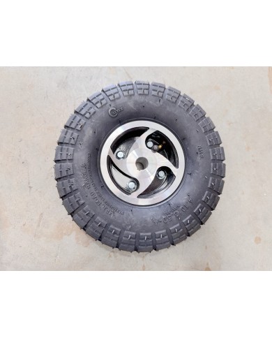 4.10- 4 4 Inch Wheel Rim+Tyre Tire Kart Mini Quad Bike ATV Buggy 19mm Keyway