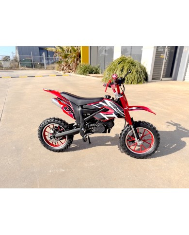 49CC DIRT BIKE KIDS PEE WEE MOTORCYCLE ATV 50CC HYDRAULIC BRAKES RED