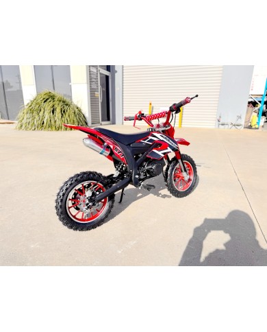 49CC DIRT BIKE KIDS PEE WEE MOTORCYCLE ATV 50CC HYDRAULIC BRAKES RED