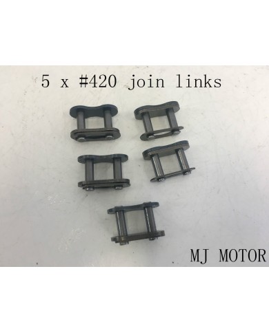 5 X 420 Chain Master Joiner Links Pro PIT Trail Quad Dirt Bike ATV Buggy UTV