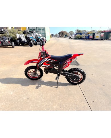 49CC DIRT BIKE KIDS PEE WEE MOTORCYCLE ATV 50CC HYDRAULIC BRAKES RED