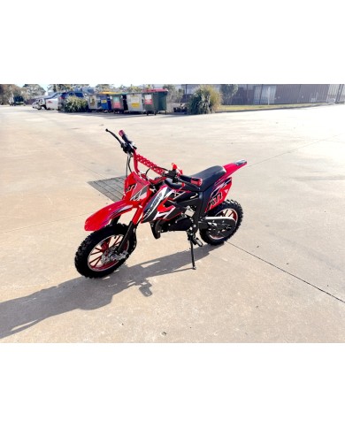 49CC DIRT BIKE KIDS PEE WEE MOTORCYCLE ATV 50CC HYDRAULIC BRAKES RED