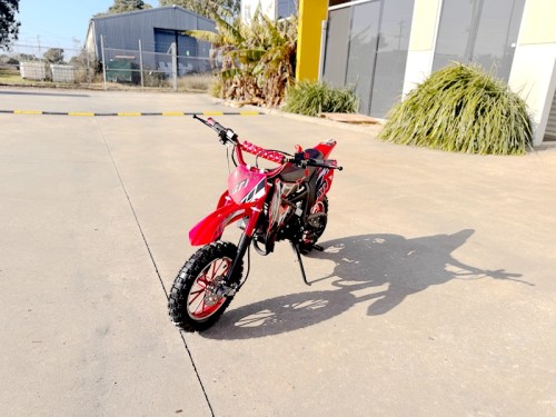 49CC DIRT BIKE KIDS PEE WEE MOTORCYCLE ATV 50CC HYDRAULIC BRAKES RED