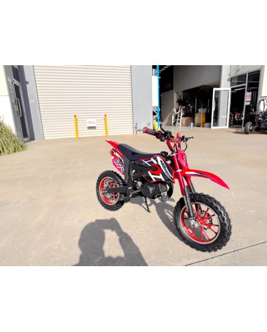 49CC DIRT BIKE KIDS PEE WEE MOTORCYCLE ATV 50CC HYDRAULIC BRAKES RED