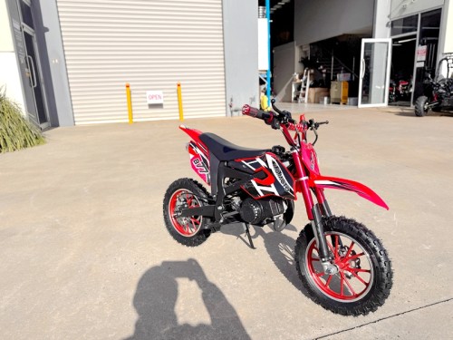 49CC DIRT BIKE KIDS PEE WEE MOTORCYCLE ATV 50CC HYDRAULIC BRAKES RED