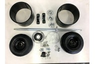 25mm 850mm Axle Slider Drift Trike GoKart Wheels Sleeves 11x7.1-5