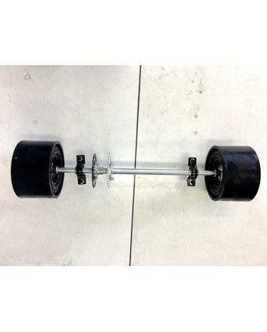 25mm 850mm Axle Slider Drift Trike GoKart Project Wheels Sleeves 10x4.5-5
