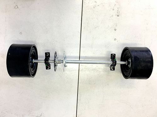 25mm 850mm Axle Slider Drift Trike GoKart Project Wheels Sleeves 10x4.5-5