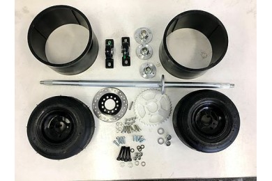 25mm 850mm Axle Slider Drift Trike GoKart Project Wheels Sleeves 10x4.5-5