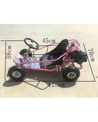 Brand New 49cc Mini Go Kart 4 Wheeler Kids 2 Stroke Buggy Quad Atv Pink