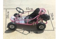 Brand New 49cc Mini Go Kart 4 Wheeler Kids 2 Stroke Buggy Quad Atv Pink
