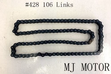 Black 428 106 Links Drive Chain + Joiner Link PIT Quad Dirt Bike Buggy Trike
