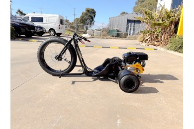 9HP 270cc Motorised Drift Trike Huffy Slider Fat Boy Go-Kart Fatboy DT4 Pull Starter+ E-Starter