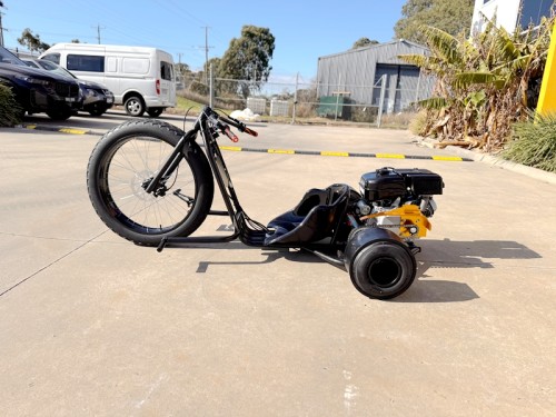 9HP 270cc Motorised Drift Trike Huffy Slider Fat Boy Go-Kart Fatboy DT4 Pull Starter+ E-Starter