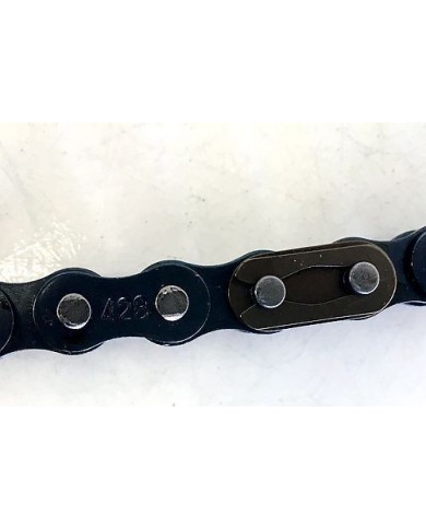 Black 428 106 Links Drive Chain + Joiner Link PIT Quad Dirt Bike Buggy Trike