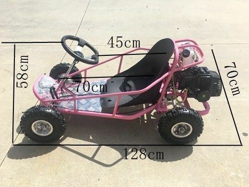 49cc Mini Go Kart 4 Wheeler Kids 2 Stroke Buggy Quad Atv Blue