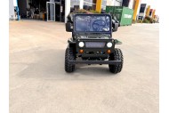 Mini Willys Jeep 1kW 48V Electric Ride On Buggy 2 Seater Kids/Teens Army Green
