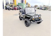 Mini Willys Jeep 1kW 48V Electric Ride On Buggy 2 Seater Kids/Teens Army Green