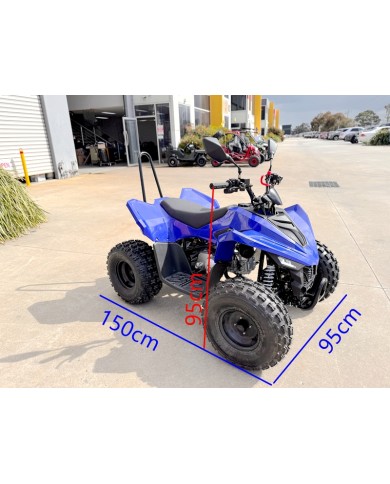 150CC ATV Sport Quad 4 Wheel Buggy Semi Auto ZOOMER BLUE kids Adults Off-road